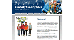 Desktop Screenshot of elmcityskatingclub.com
